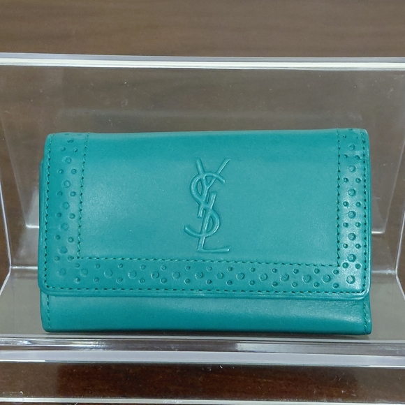 Yves Saint Laurent Accessories - Yves Saint Laurent Leather Trifold Key Holder Case. YSL